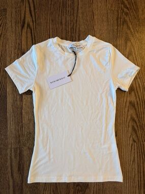 WeWoreWhat White Slim Crewneck Tee